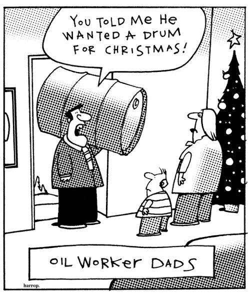 Oil worker dads