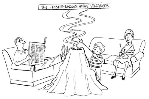 The lesser known active volcanoes.