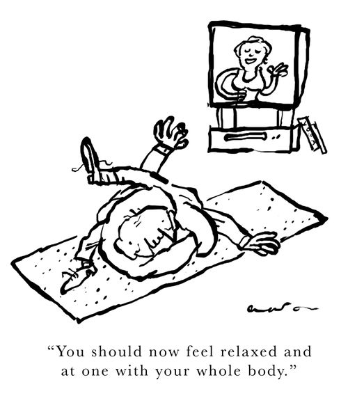 'You should now feel relaxed and at one with your whole body.'