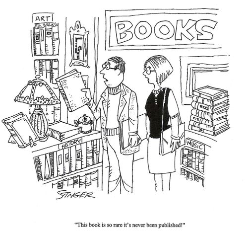 'This book is so rare it's never been published.'