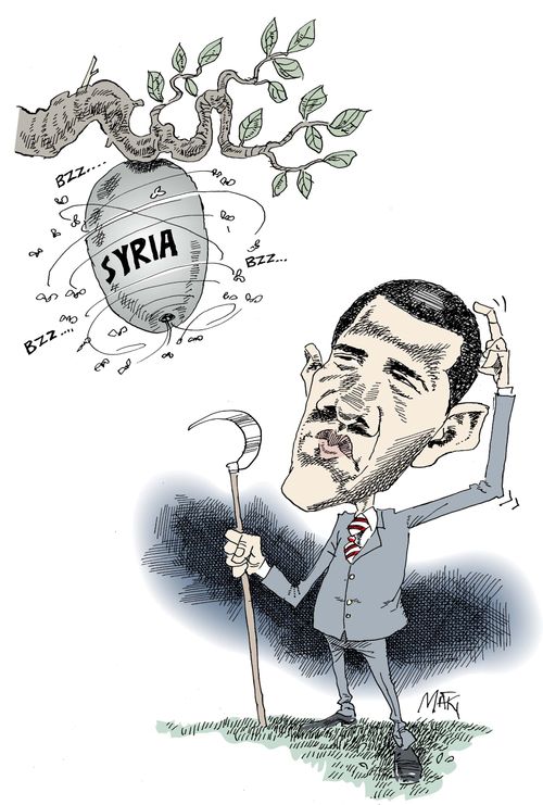 Obama and Syria.