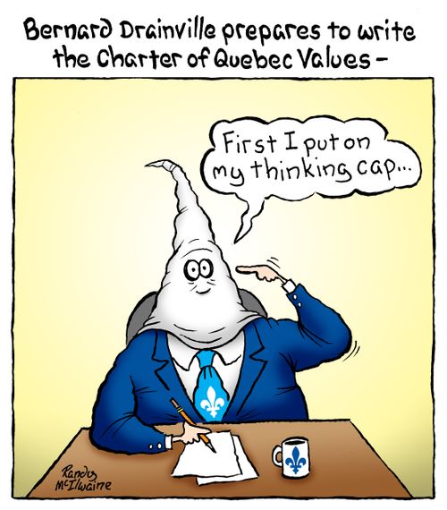 Bernard Drainville prepares to write the Charter of Quebec Values.