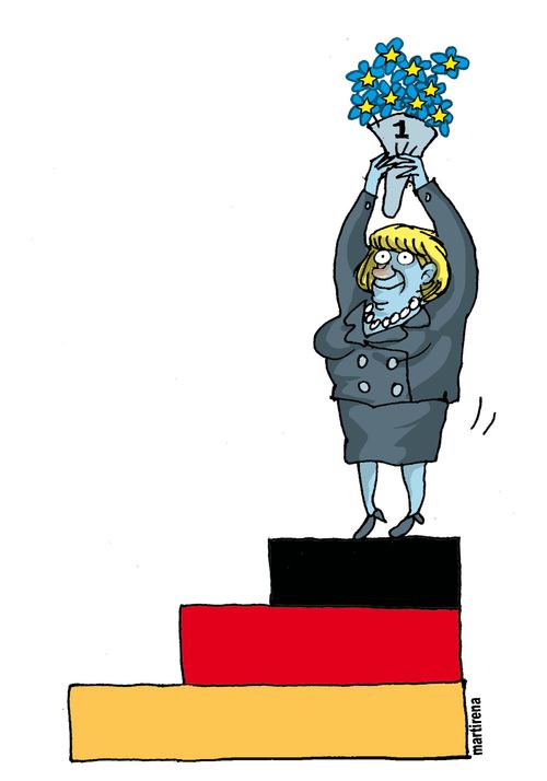 Merkel wins the German Election.