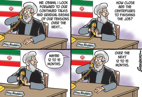 'Mr Obama, I look forward to our continued talks and gradual easing of our tensions over the next. . .'