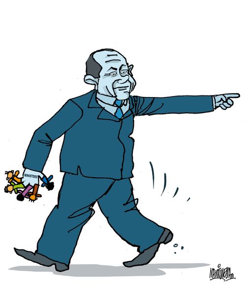 Berlusconi reversing.