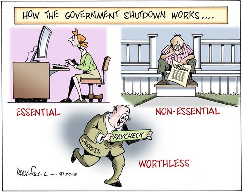 How the Government Shutdown Works. . .