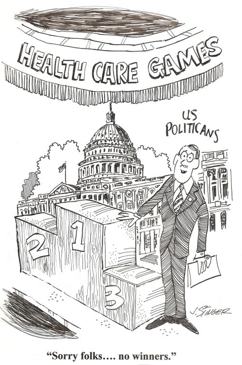 Health Care Games: 'Sorry folks. . . no winners.'