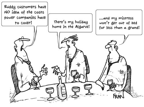'Ruddy customers have NO idea of the costs power companies have to cover!'