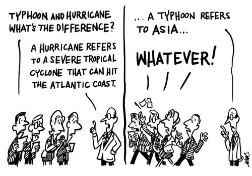 'Typhoon and hurricane what's the difference?'
