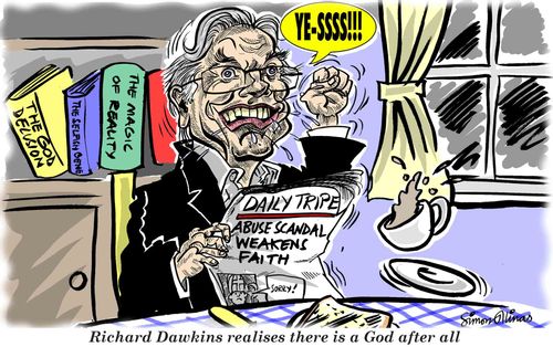 Richard Dawkins realises there is a God after all.