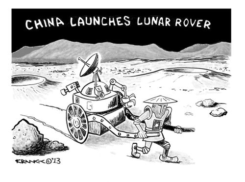 China Launches Lunar Rover
