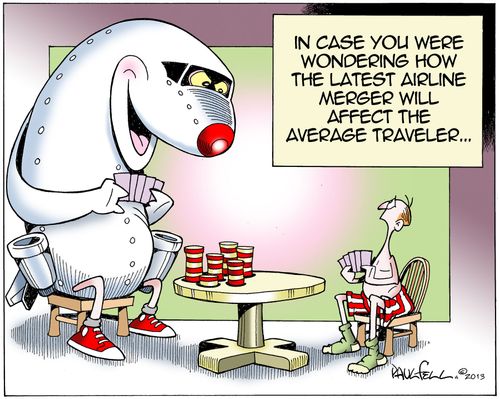 In case you were wondering how the latest airline merger will affect the average traveler...