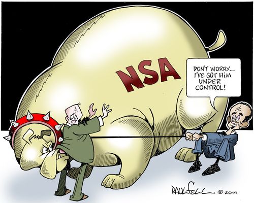 'Don't worry. . . I've got him under control!'