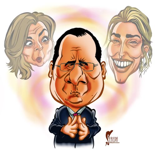 Francois Hollande and his women