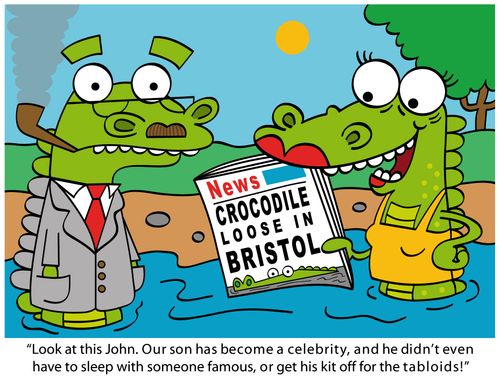 'Look at this John. Our son has become a celebrity...'