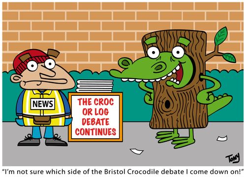 'I'm not sure which side of the Bristol Crocodile debate I come down on!'