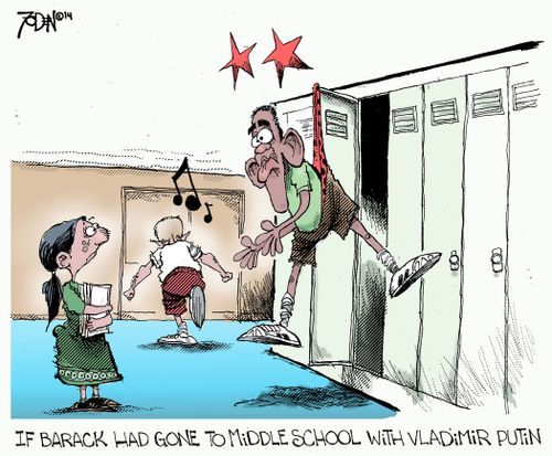 If Barack had gone to Middle School with Vladimir Putin.