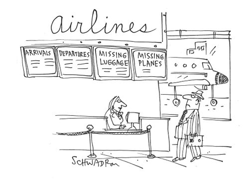 Airline: Arrivals, Departures, Missing Luggage and Missing Planes.