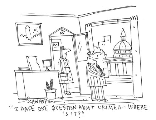'I have one question about Crimea - where is it?'