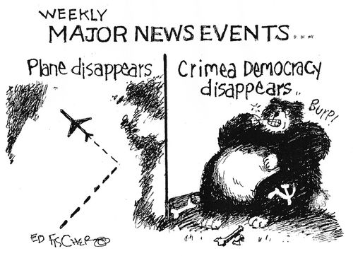 Plane Disappears. . . Crimea Democracy Disappears.