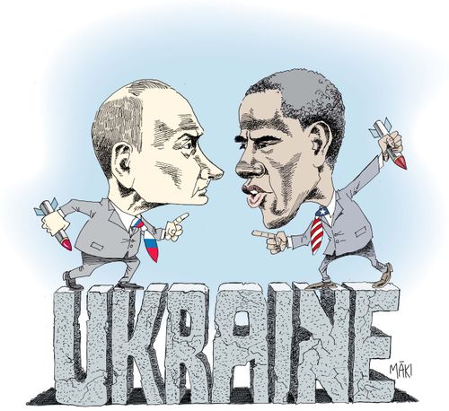 Putin and Obama Fight Over Ukraine.