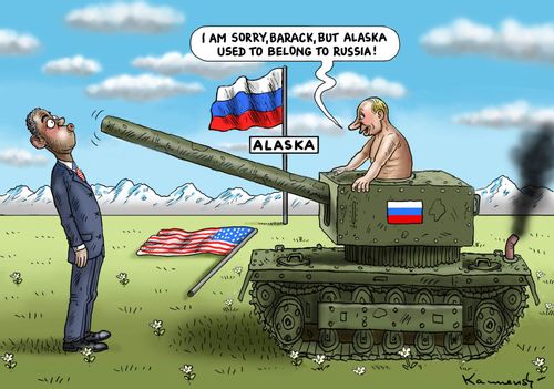 'I am sorry, Barack, but Alaska used to belong to Russia!'