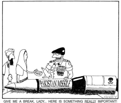 Musharraf - 'Give me a break, lady... here is something REALLY important!'