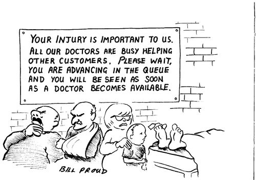 NHS Queue.