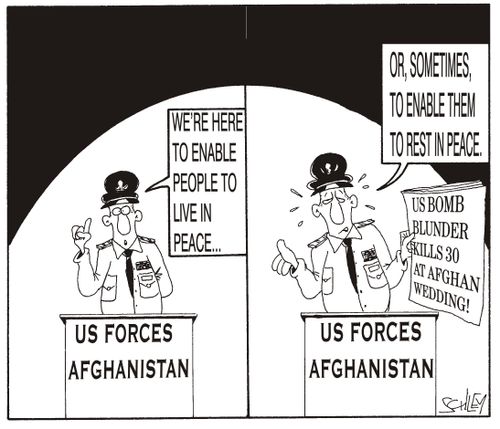 US forces enable Afgans to live/rest in peace.