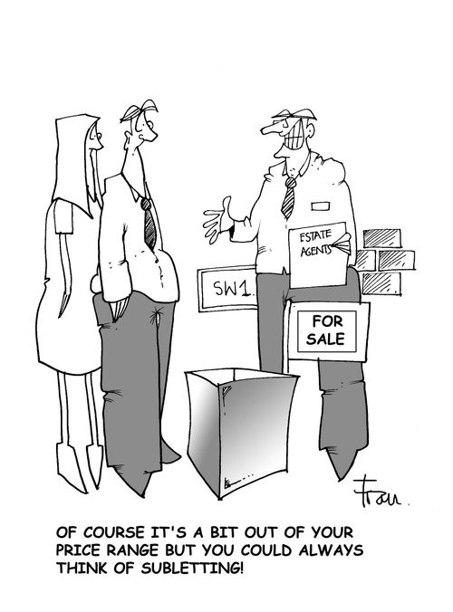 "Of course it's a bit out of your price range but you could always think about subletting."