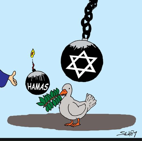 Dove of peace - the hardest job in Middle East.