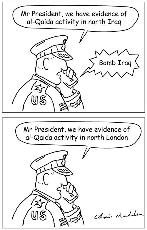 'Mr. President, we have evidence of al-Quaida activity in north Iraq...'