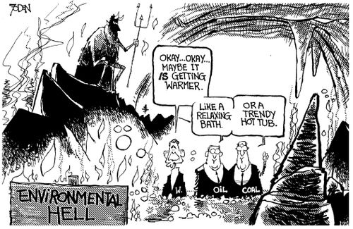 Environmental Hell - Bush cozy with oil and coal