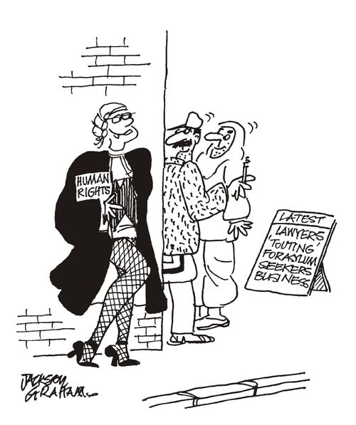 Lawyers Touting for Asylum Seekers.
