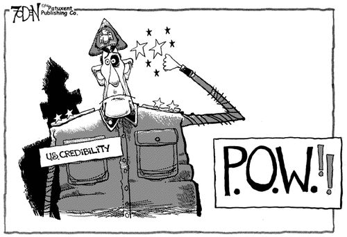 P.O.W. !! to US credibility.