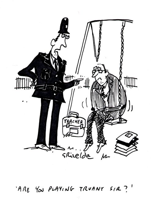 'Are you playing truant sir?'