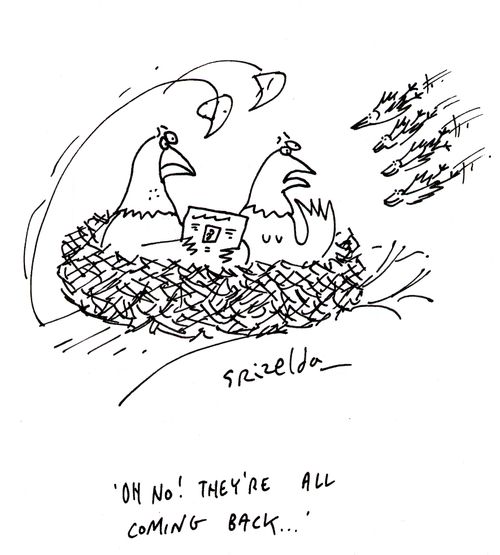 'Oh no! They're all coming back...'
