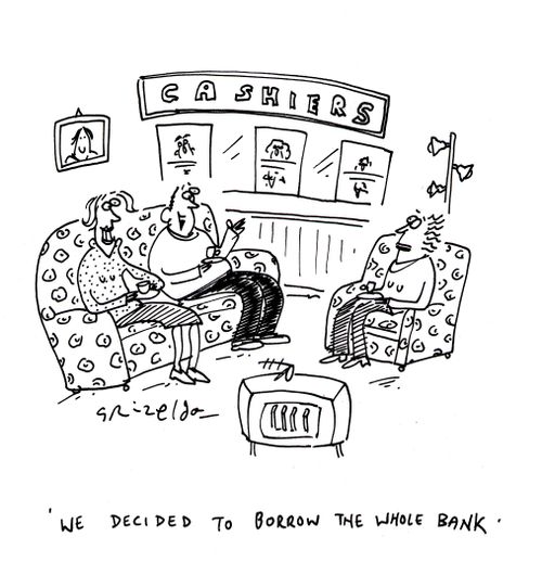 'We decided to borrow the whole bank.'