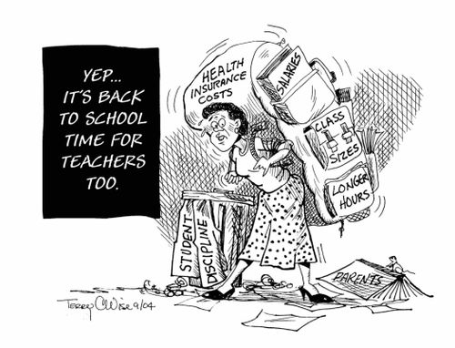 Teachers are back too.