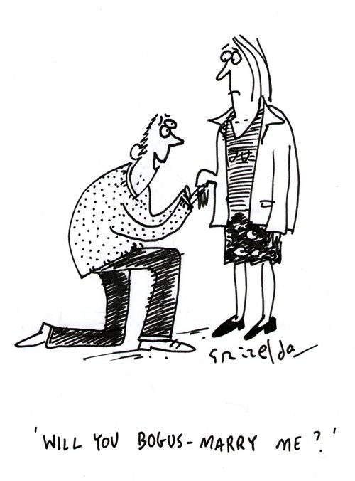 'Will you bogus-marry me?'
