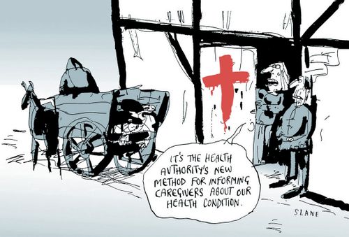 "It's the health authority's new method for informing caregivers about our health condition."