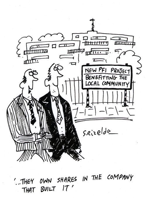 New PFI project - benefitting the local community. '...They own shares in the company that built it'