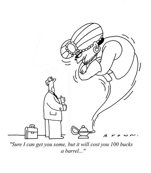 Genie promises magic oil.