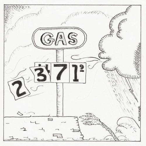 A storm is blowing gas prices higher