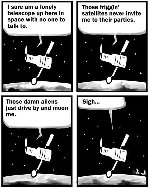 It's lonely up in space...