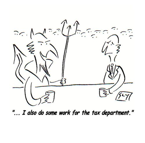 '...I also do some work for the tax department.'