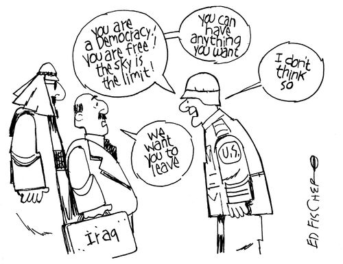 US troops won't leave Iraq.