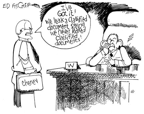 Cheney offers document-leaking strategy.