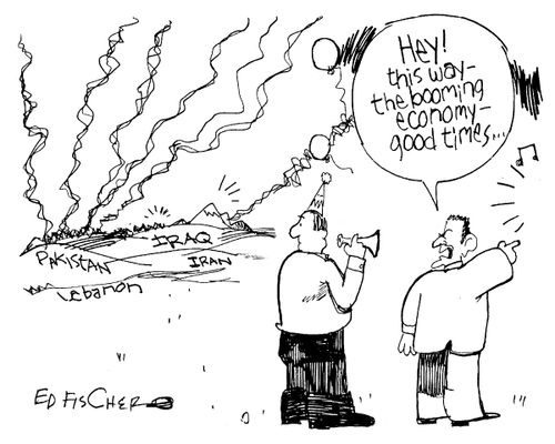 Hey! This Way - the booming economy - good times...
