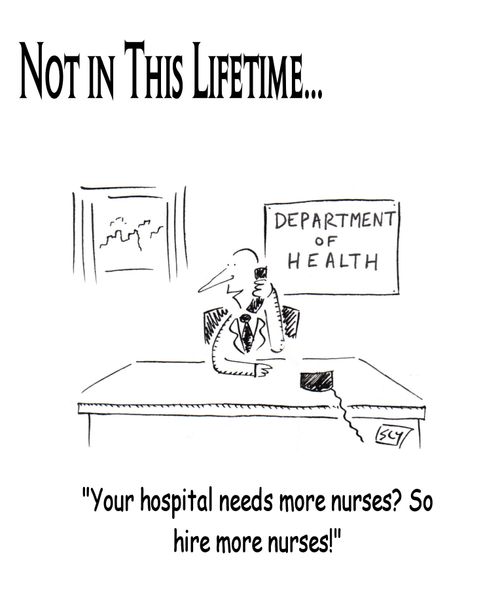'Your hospital needs more nurses? So hire more nurses!'
